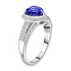 Premium-Duo: RHAPSODY AAAA Tansanit und VS Diamant Schmuckset