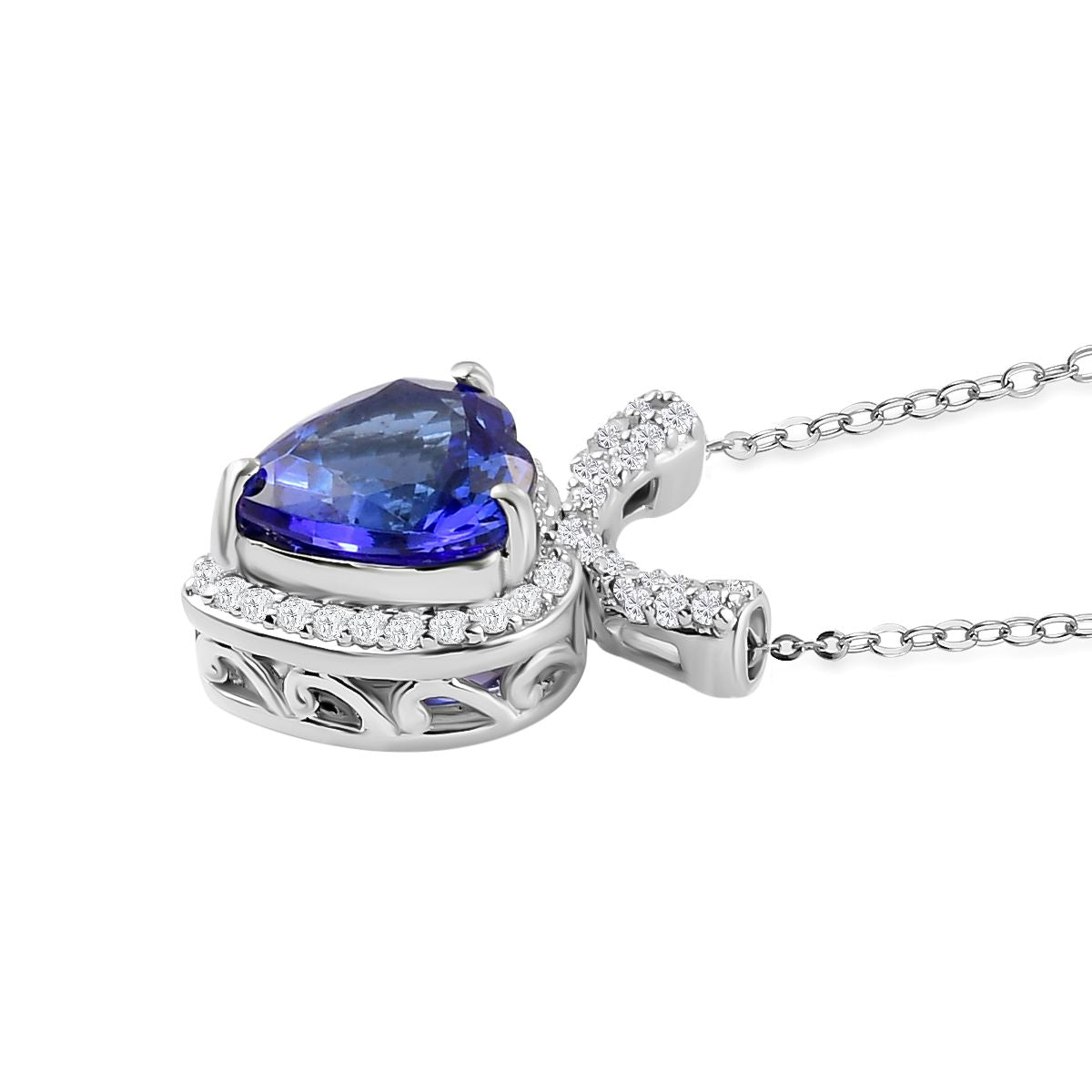 Premium-Duo: RHAPSODY AAAA Tansanit und VS Diamant Schmuckset