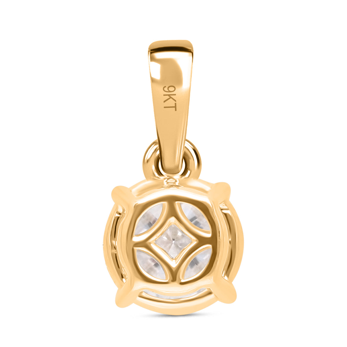 LUXURIANT DIAMOND- SGL zertifizierter VS-EF Labor Diamant Anhänger und Ohrringe in 375 Gelbgold