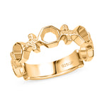 GP Royal Art Déco Kollektion- Kanchanaburi blauer Saphir Ring und Ohrringe