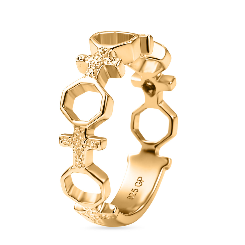 GP Royal Art Déco Kollektion- Kanchanaburi blauer Saphir Ring und Ohrringe