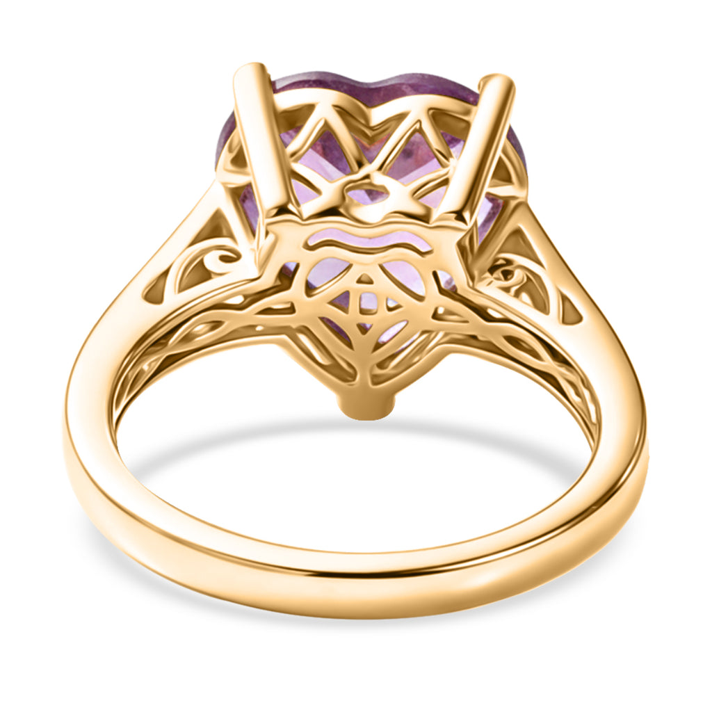 D'Joy AA Rose De France Amethyst Ring und Anhänger mit 50cm Kette