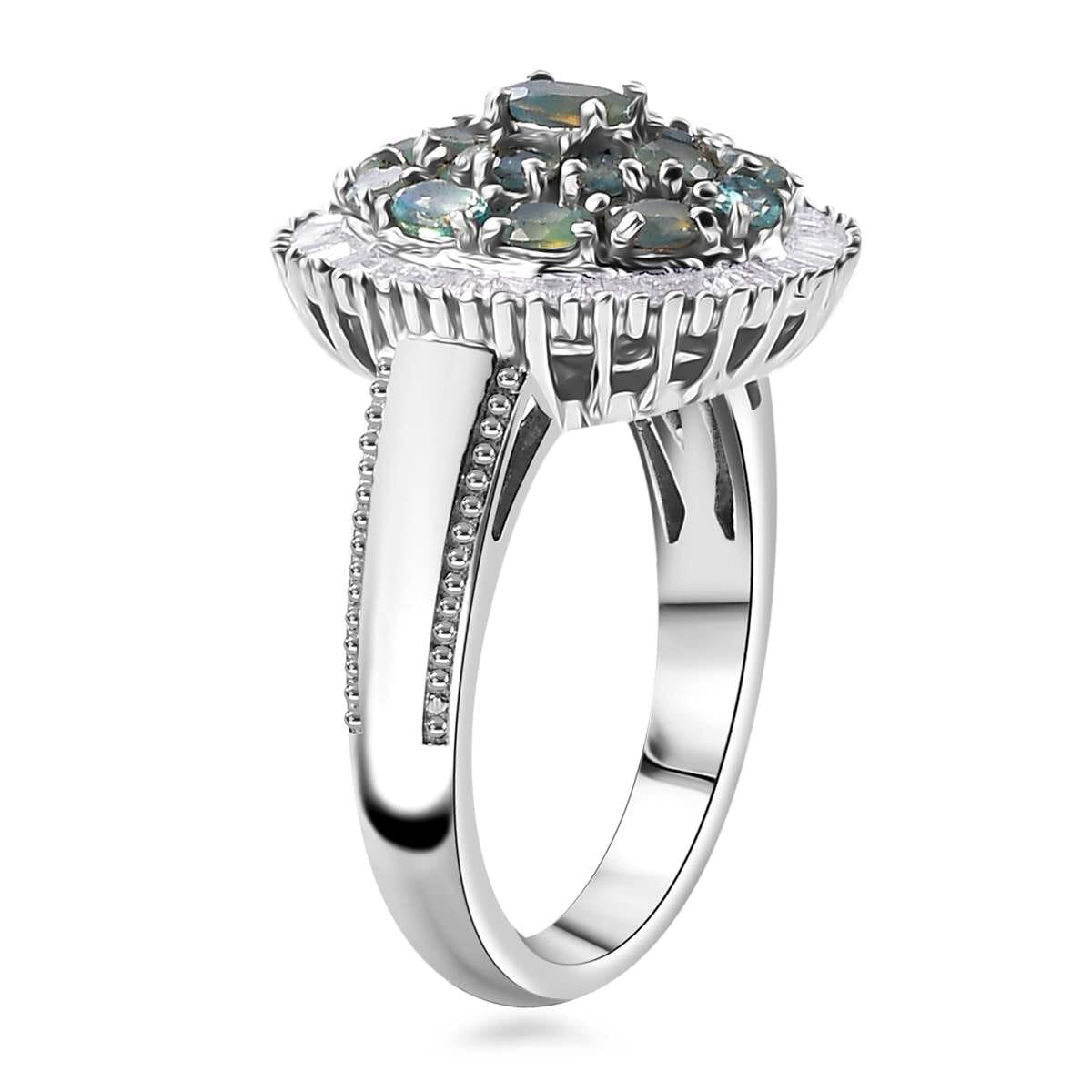 D'Joy Alexandrit und Diamant Ring und Anhänger mit 50 Kette