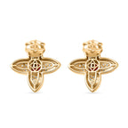 D'Joy Afrikanischer Rubin und Zirkon Ring und Ohrringe
