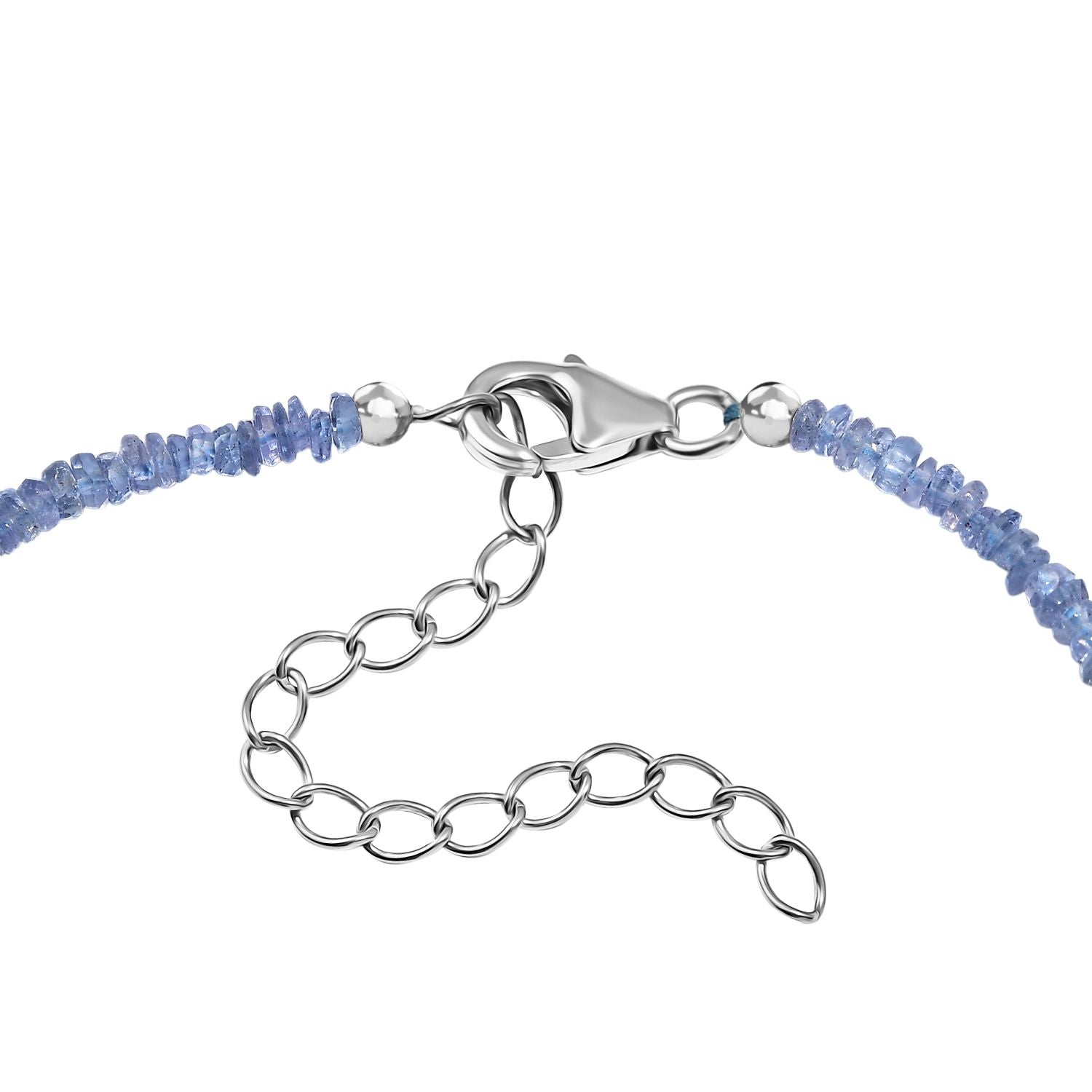 Tansanit 45cm Halskette und 19cm Armband