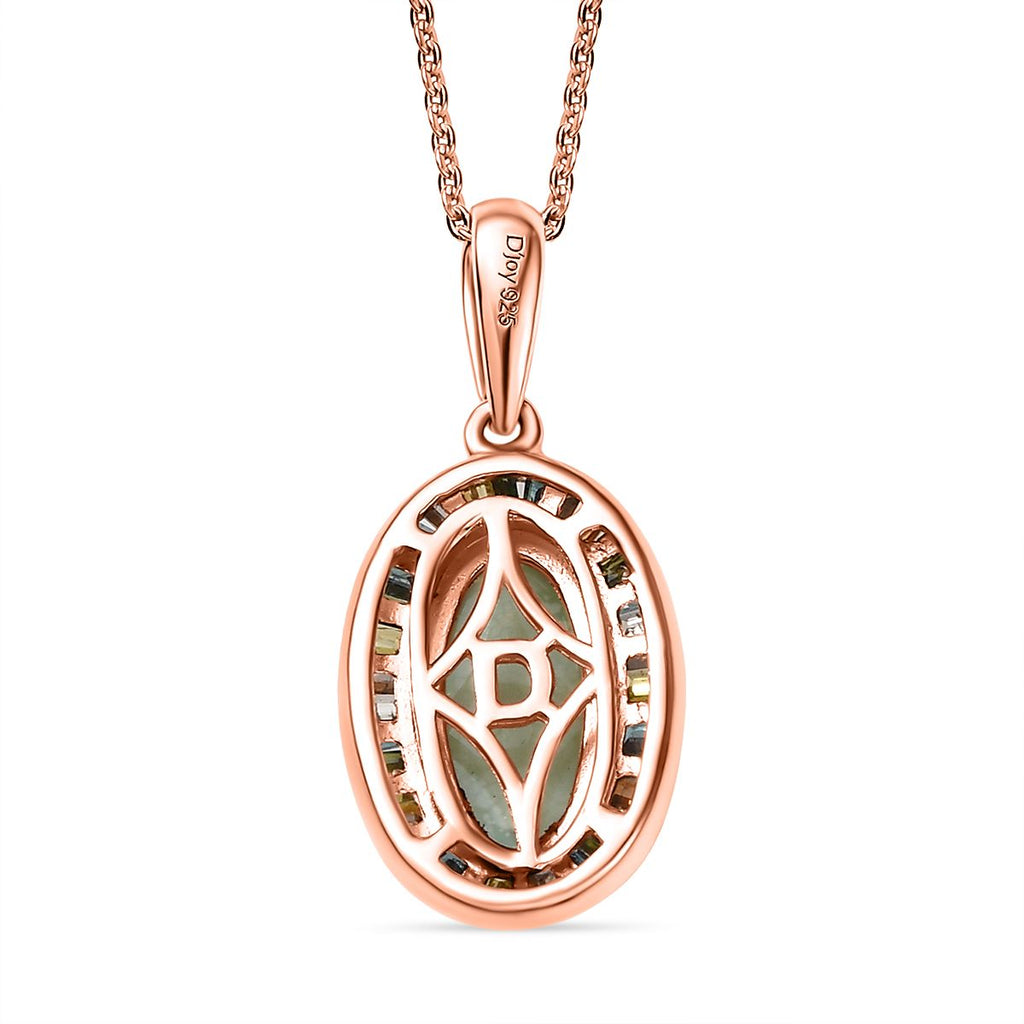 D’Joy AA äthiopisches Welo Opal und mehrfarbiges Diamant Schmuckset