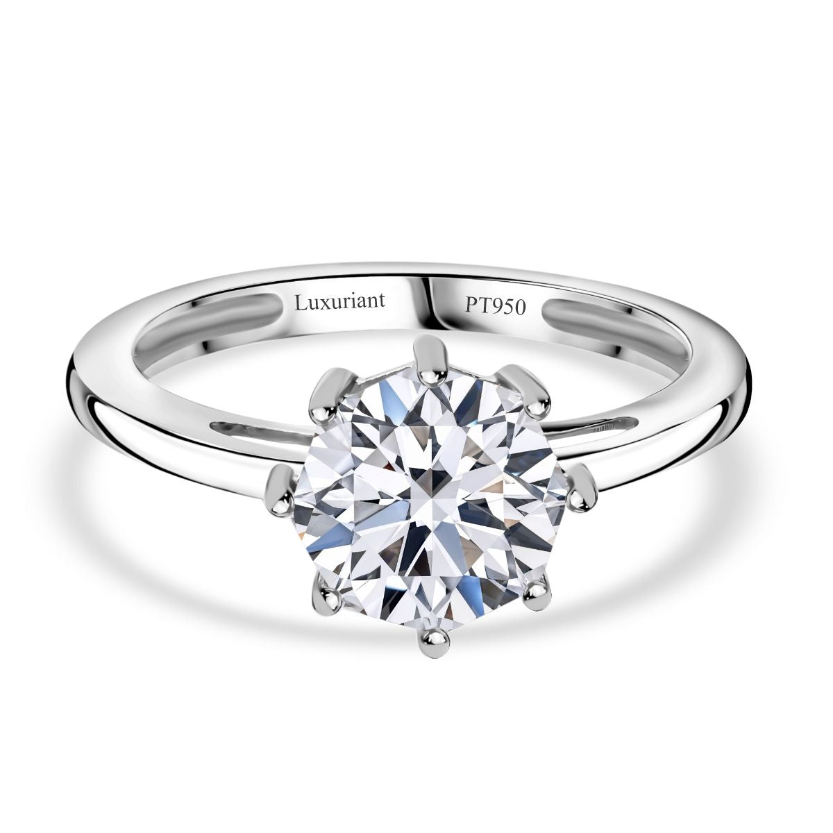 LUXURIANT DIAMOND- SGL zertifizierter VS-EF Labor Diamant-Anhänger Ring und Ohrringe 950 Platin