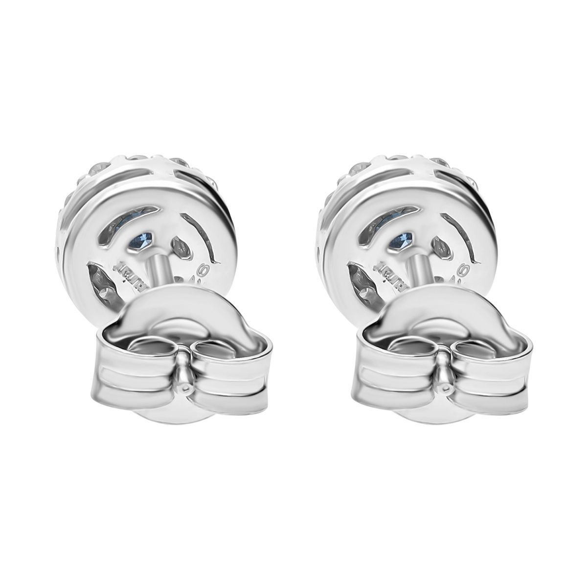 Schmuck-Duo: LUXURIANT DIAMOND blaues und weißes Labor Diamant-Schmuckset