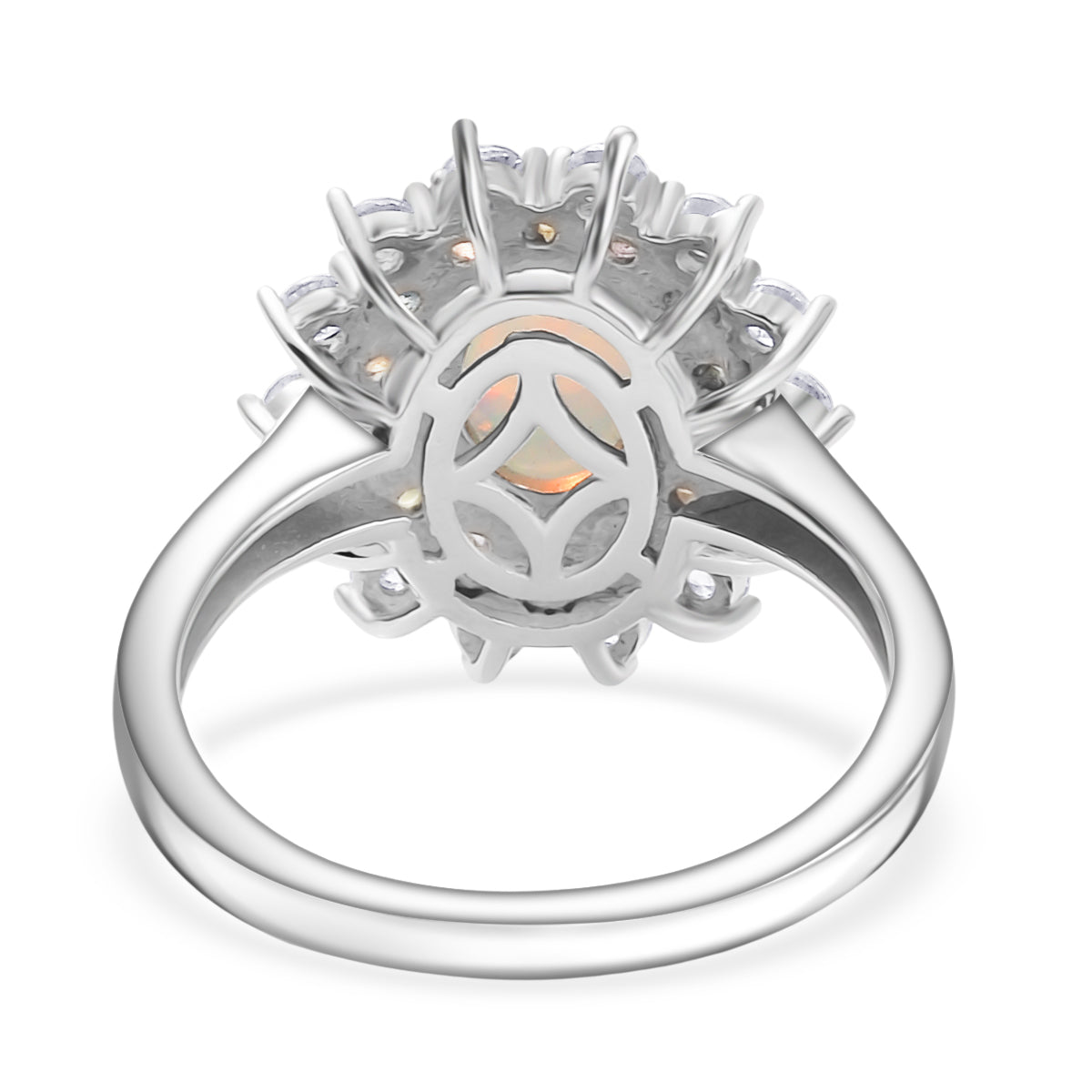 AA äthiopischer Welo Opal, Multi Saphir und Zirkon Ring und Anhänger
