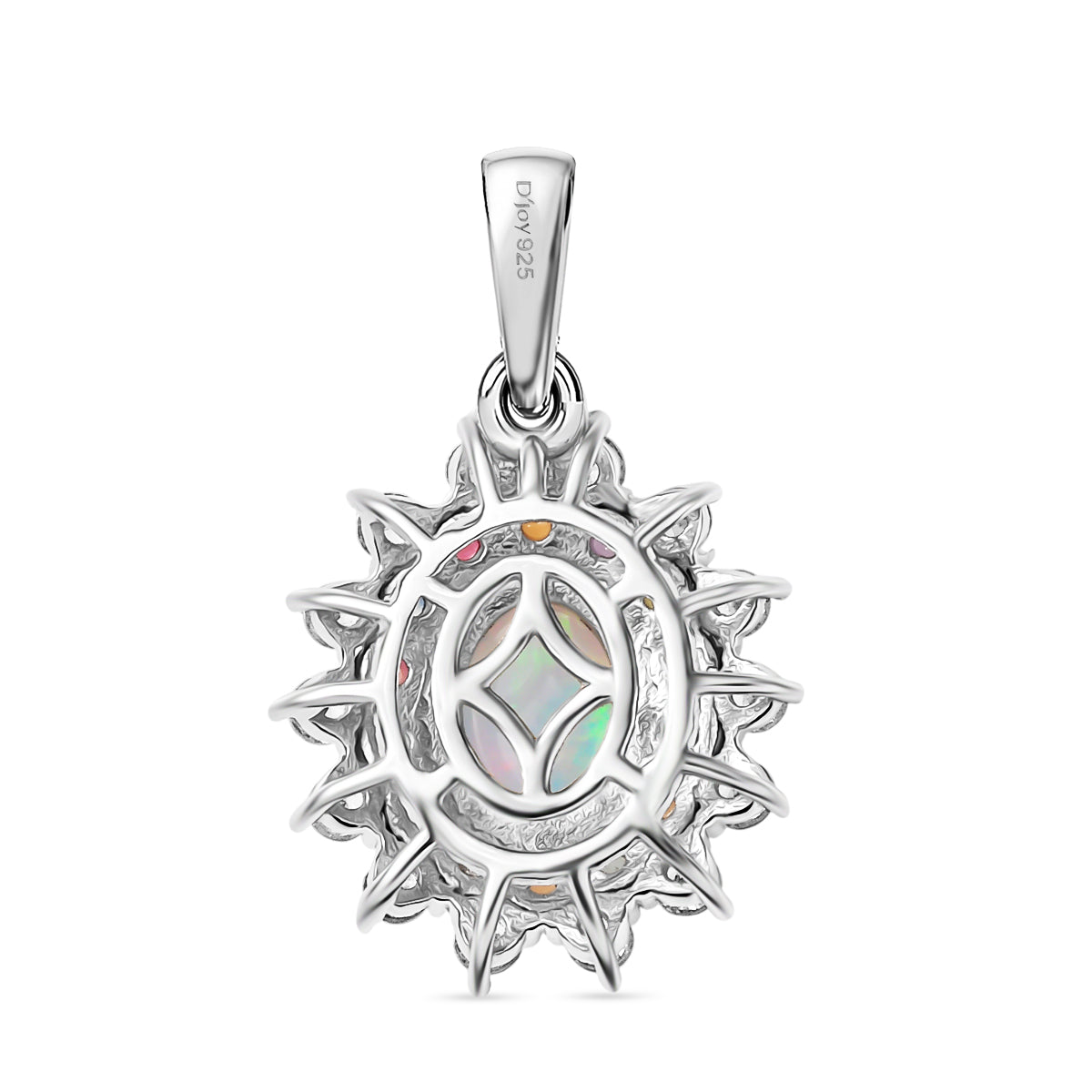 AA äthiopischer Welo Opal, Multi Saphir und Zirkon Ring und Anhänger