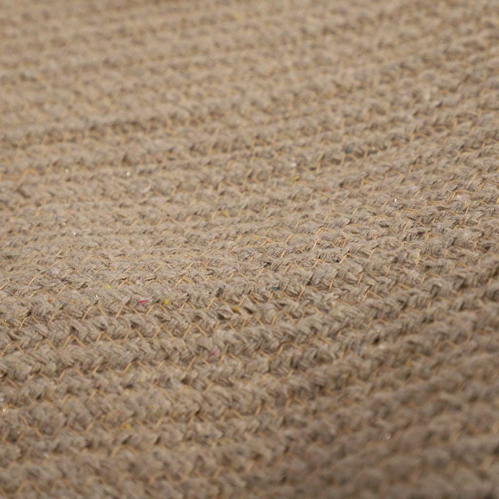 Aufbewahrungskorb aus 100 % Baumwolle mit Quasten, 45x45x30 cm, Beige