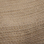 Aufbewahrungskorb aus 100 % Baumwolle mit Quasten, 45x45x30 cm, Beige