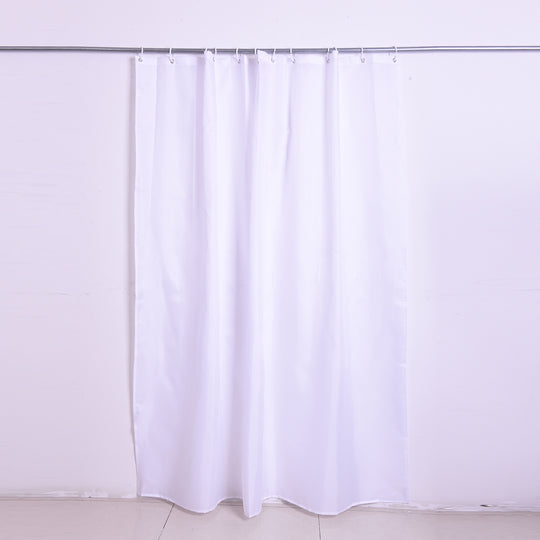 Duschvorhang mit 12 Haken, 180x180 cm, grau