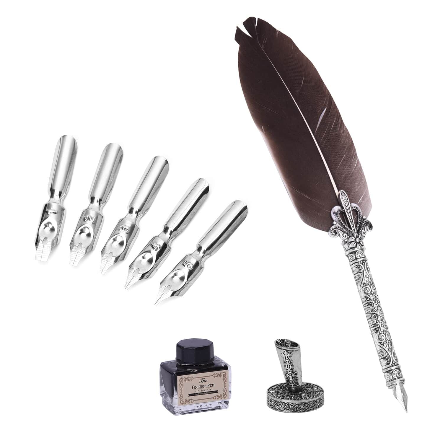 Federstift Geschenkbox, schwarz feder