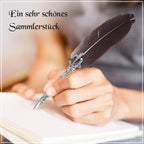 Federstift Geschenkbox, schwarz feder