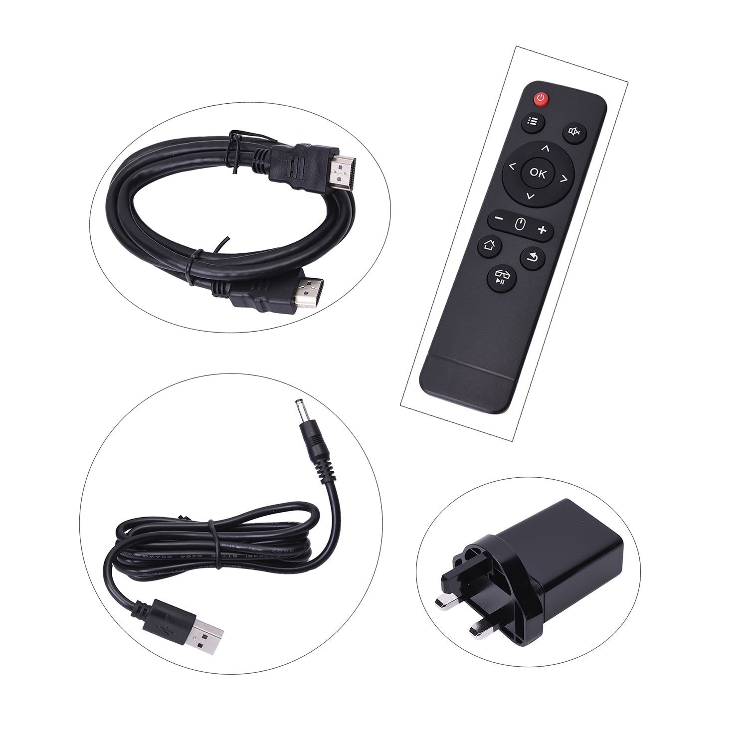 Homesmart - Mini-Tragbar 4K Projektor, 145x53x28.5mm, Silber