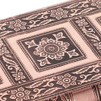 Handgefertigtes Teakholz & Aluminium-Schmuckkästchen, Rosé