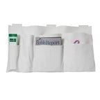 HOMESMART - Nachttisch Organizer mit 4 Fächern, 72x38 cm, Elfenbeinfarben