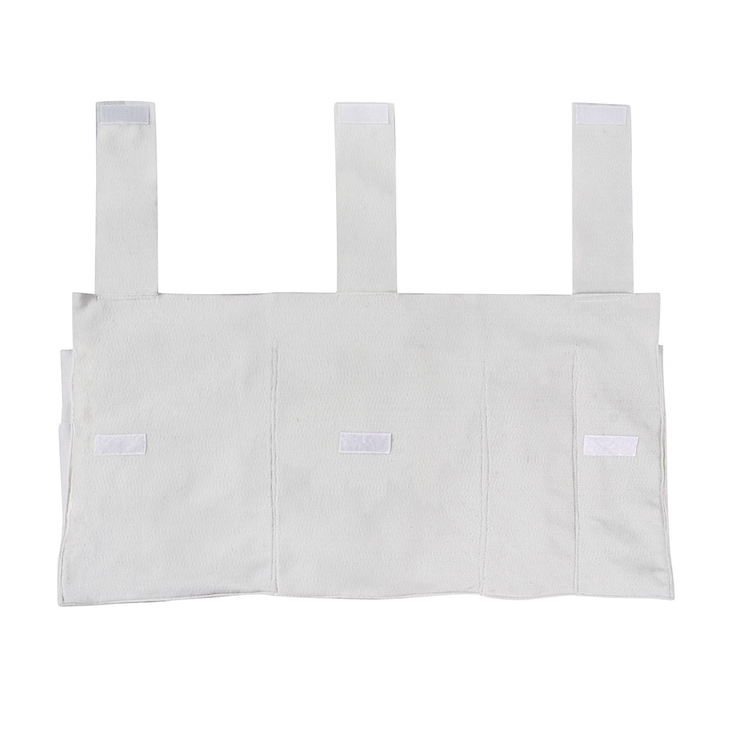 HOMESMART - Nachttisch Organizer mit 4 Fächern, 72x38 cm, Elfenbeinfarben