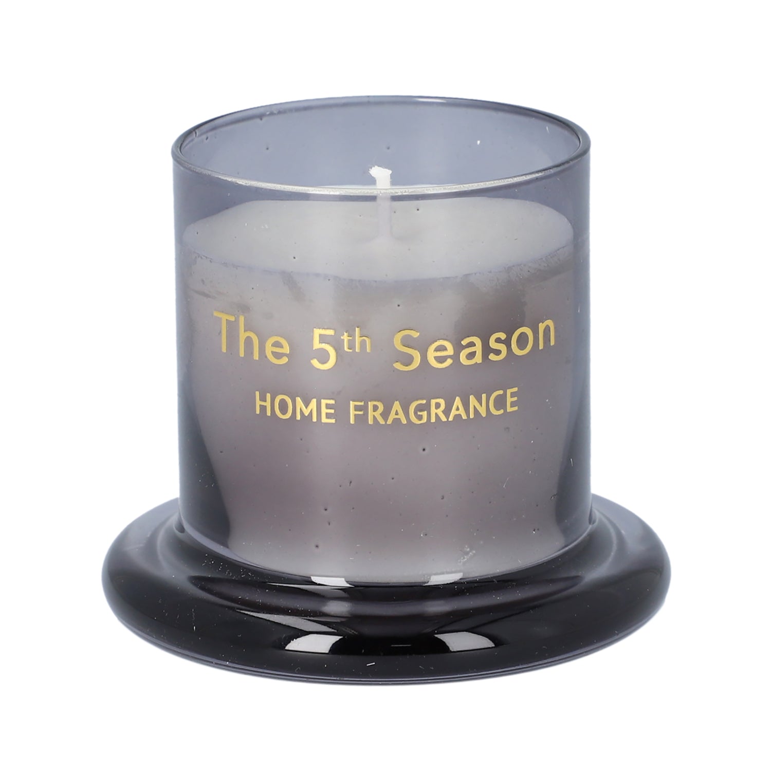 The 5th Season: Duftkerze Becher mit Glasdeckel, Grau