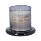The 5th Season: Duftkerze Becher mit Glasdeckel, Grau