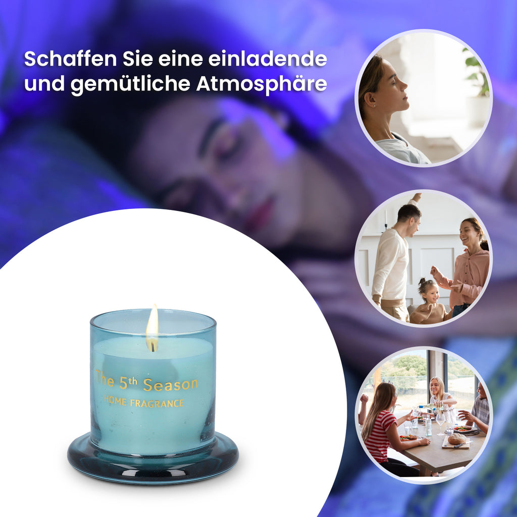 The 5th Season: Duftkerze Becher mit Glasdeckel