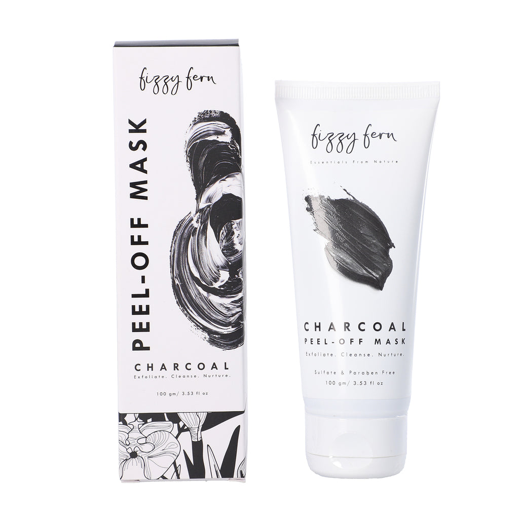 FIZZY FERN - Holzkohle Peel-off Maske mit Kurkuma, 100g