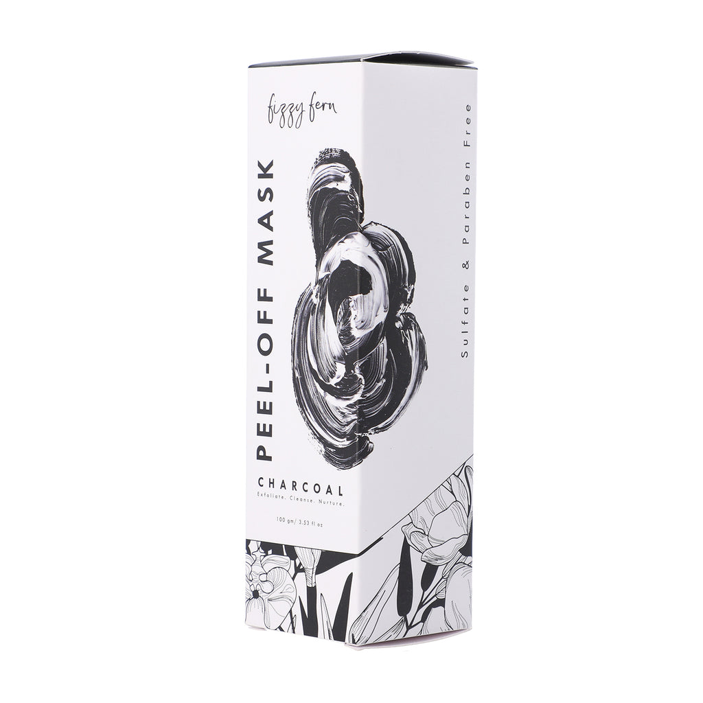 FIZZY FERN - Holzkohle Peel-off Maske mit Kurkuma, 100g
