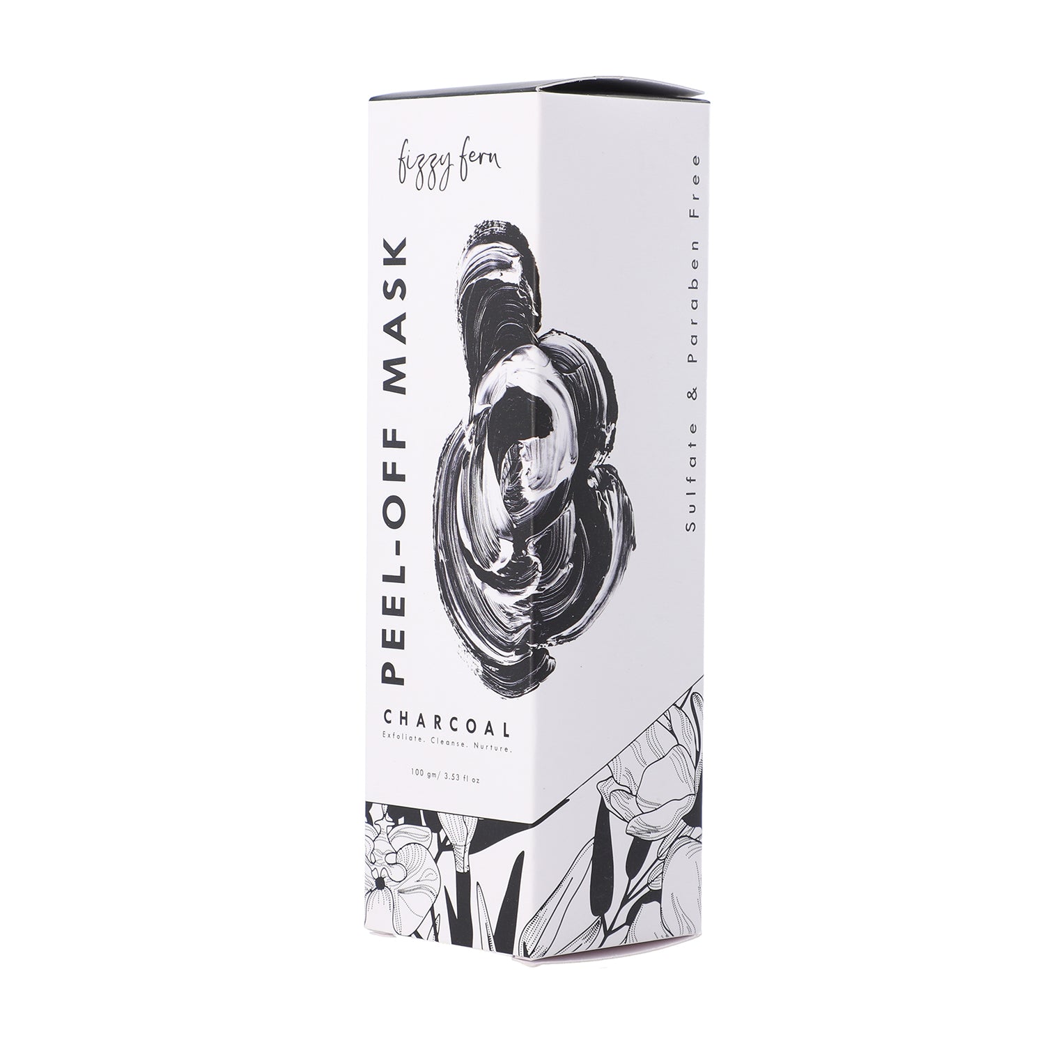 FIZZY FERN - Holzkohle Peel-off Maske mit Kurkuma, 100g