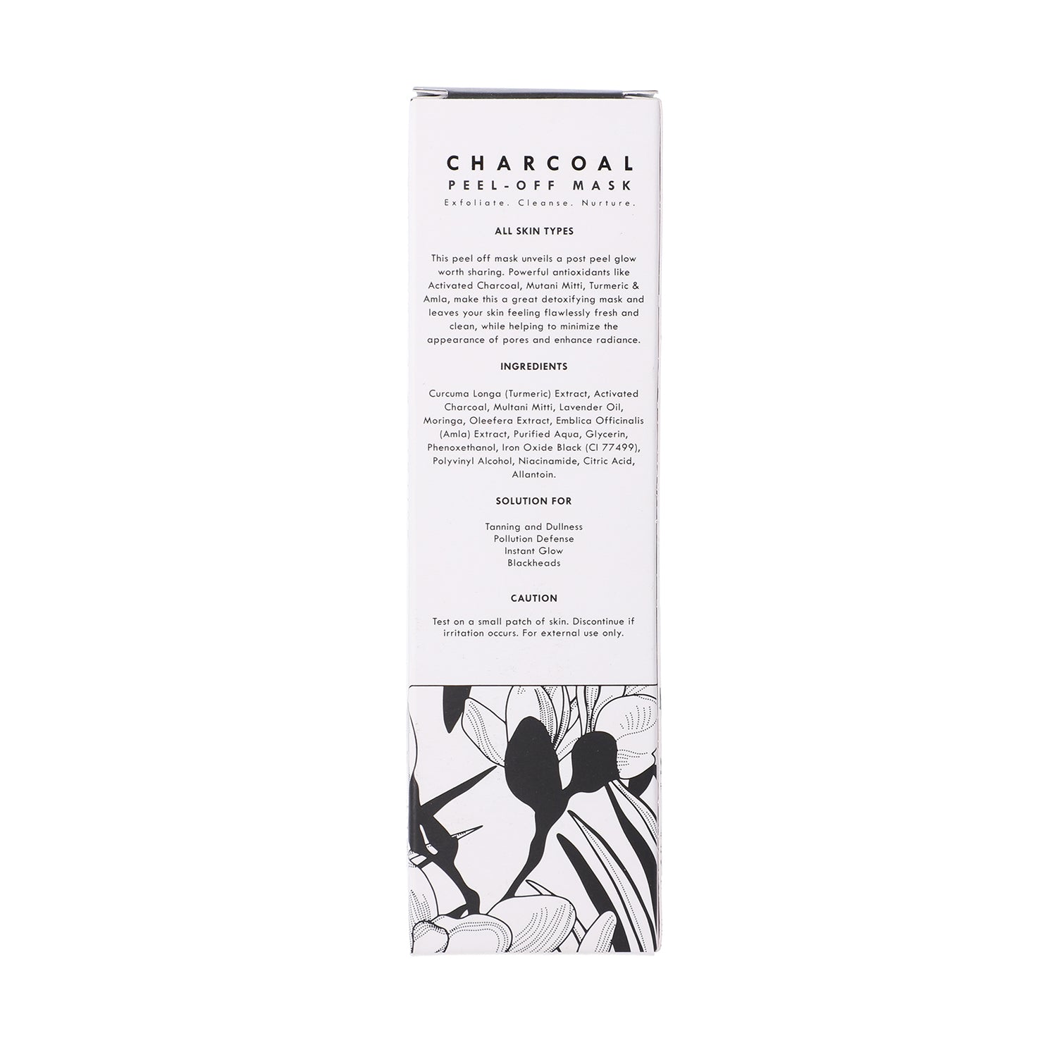 FIZZY FERN - Holzkohle Peel-off Maske mit Kurkuma, 100g