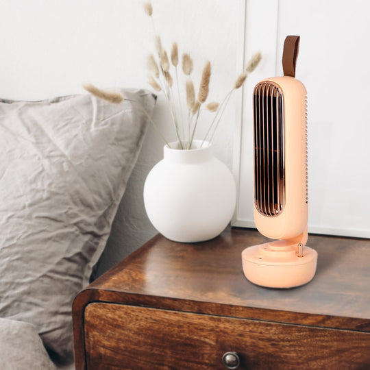 2 in 1: Ventilator mit Ionizer und abnehmbarer HEPA Filter, 3 Geschwindigkeiten, Weiß