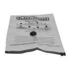 Black+Decker Vakuum-Aufbewahrungstasche, Extra groß 60x100cm, 3 teilig
