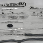 Black+Decker Vakuum-Aufbewahrungstasche, Extra groß 60x100cm, 3 teilig