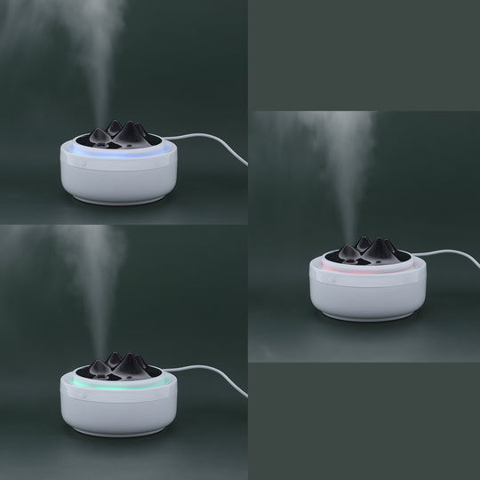 Luftbefeuchter im Landschafts-Design mit atmosphärischem Nachtlicht