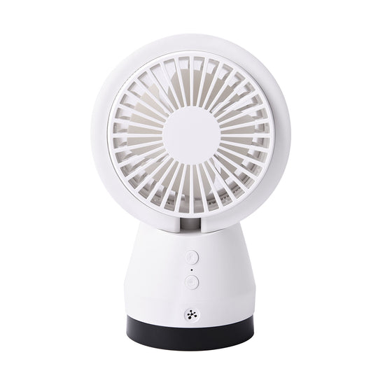2 in 1: Ventilator mit Ionizer und abnehmbarer HEPA Filter, 3 Geschwindigkeiten, Weiß