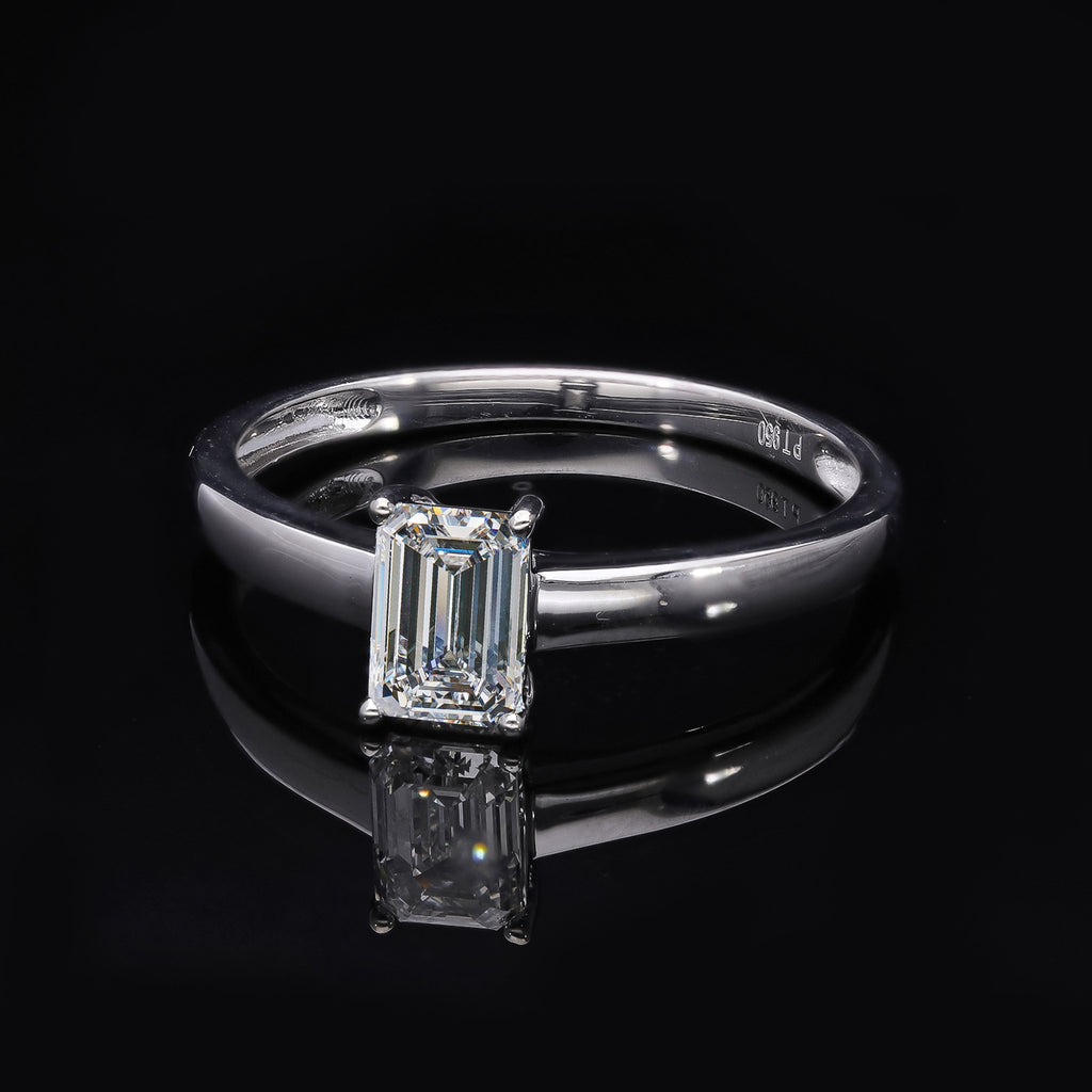 Luxuriant Diamond Premium Set: IGI zertifizierter VS Labor-Diamant-Ring & Anhänger in 950 Platin