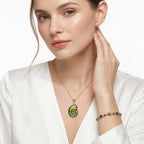 D'Joy Ammolit 19cm Armband und Anhänger mit 50cm Kette