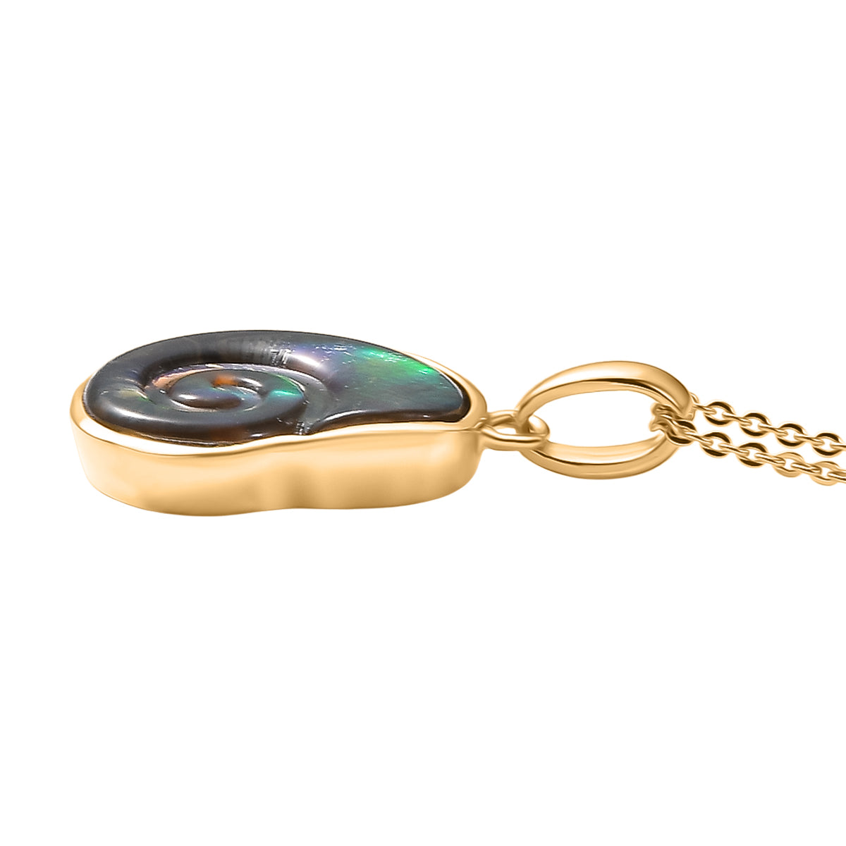 D'Joy Ammolit 19cm Armband und Anhänger mit 50cm Kette