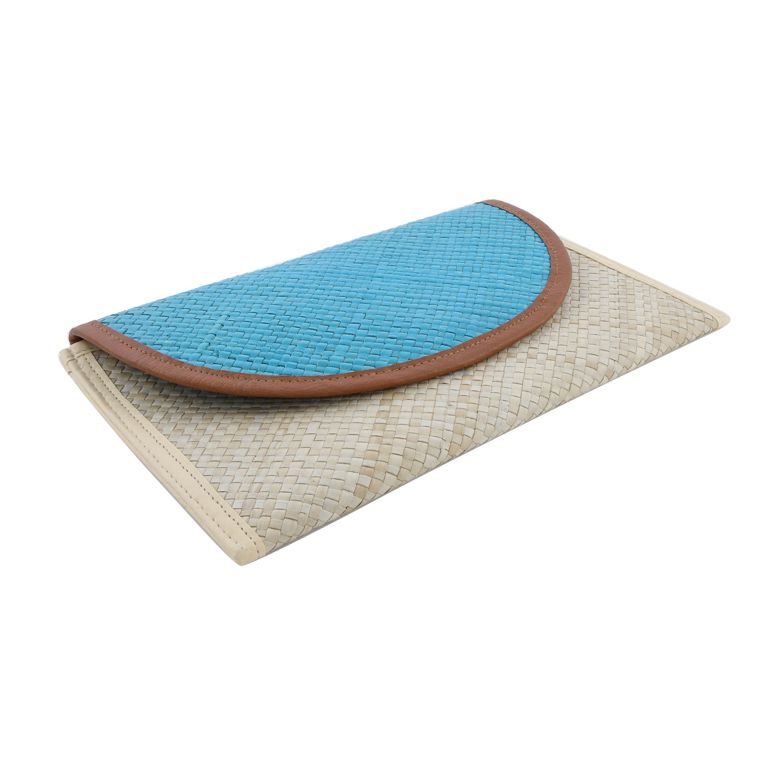 Clutch aus Pandan Blättern, Blau