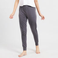 Elastische, eng anliegende Damenhose, Größe L, Grau