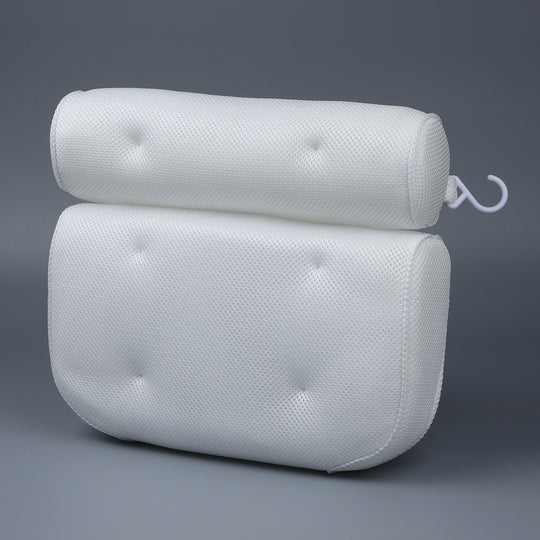 Badewannenkissen für Kopf und Nacken, Größe 35x32x8 cm, Weiß