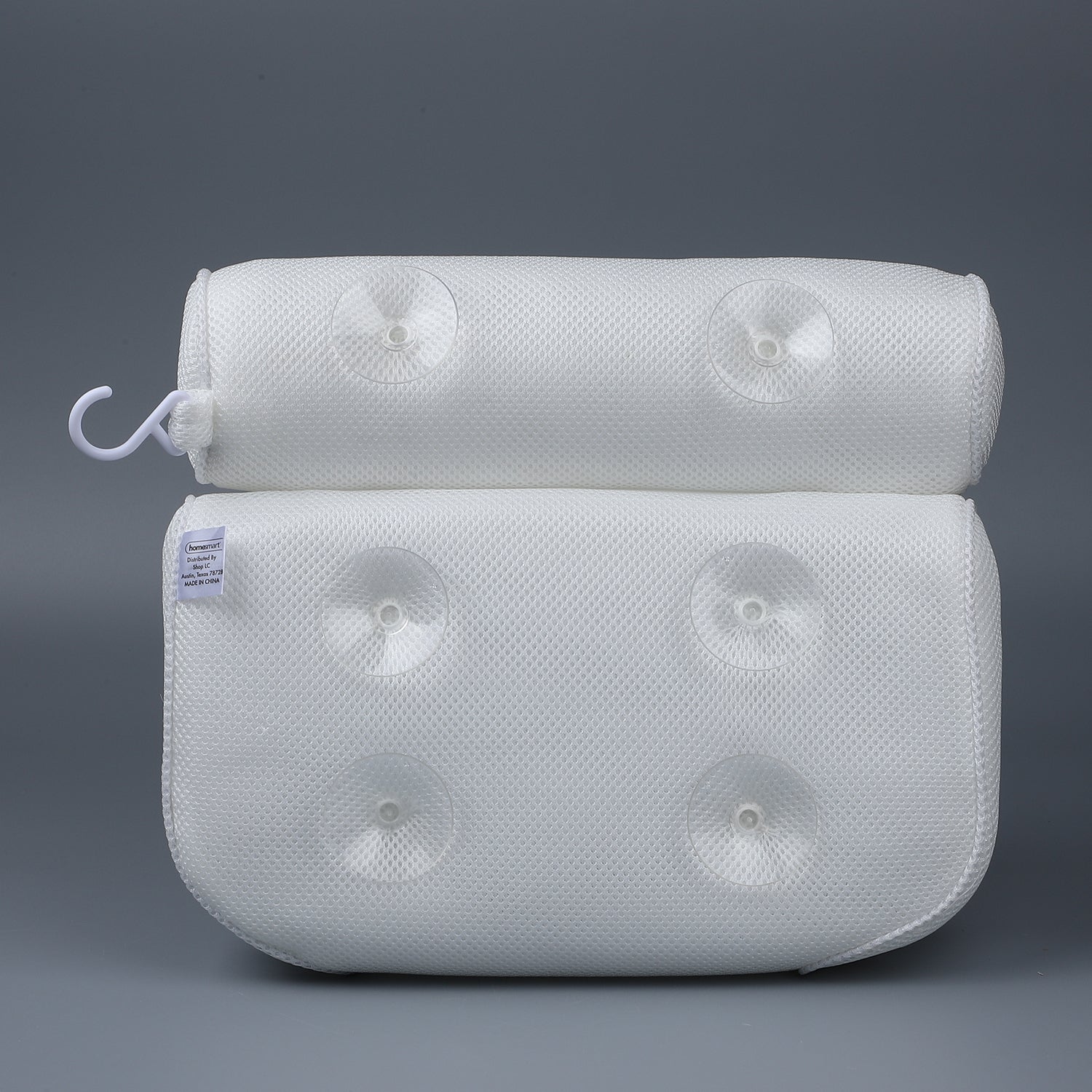 Badewannenkissen für Kopf und Nacken, Größe 35x32x8 cm, Weiß