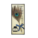 Federstift-Geschenkset in stilvoller Box, Pfaufeder