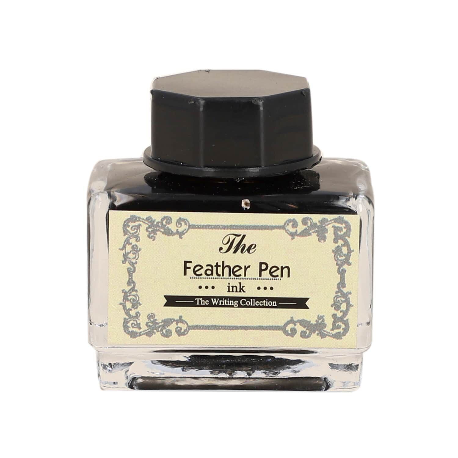 Federstift-Geschenkset in stilvoller Box, Pfaufeder