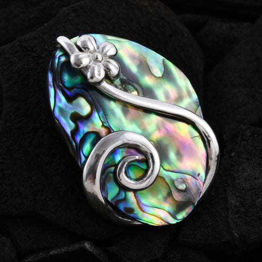 Royal Bali Kollektion - Abalone Muschel Anhänger 925 Silber