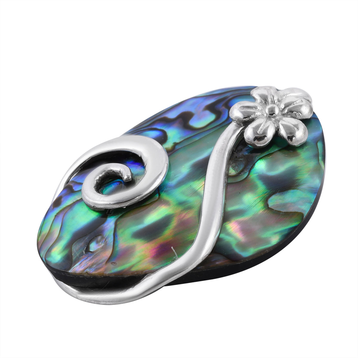 Royal Bali Kollektion - Abalone Muschel Anhänger 925 Silber