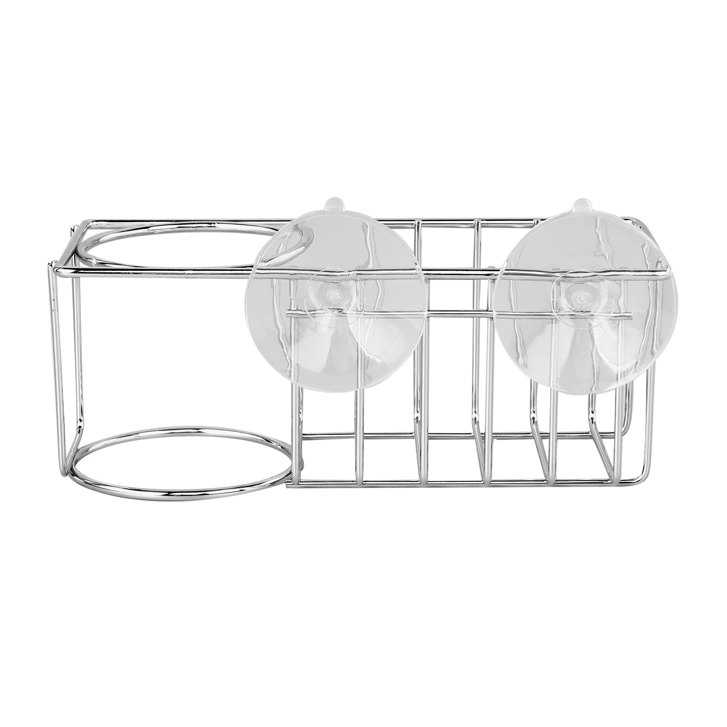 2er-Set 2 in 1 Spülbecken Caddy, Größe 18,5x9,5x9,3 cm Silber