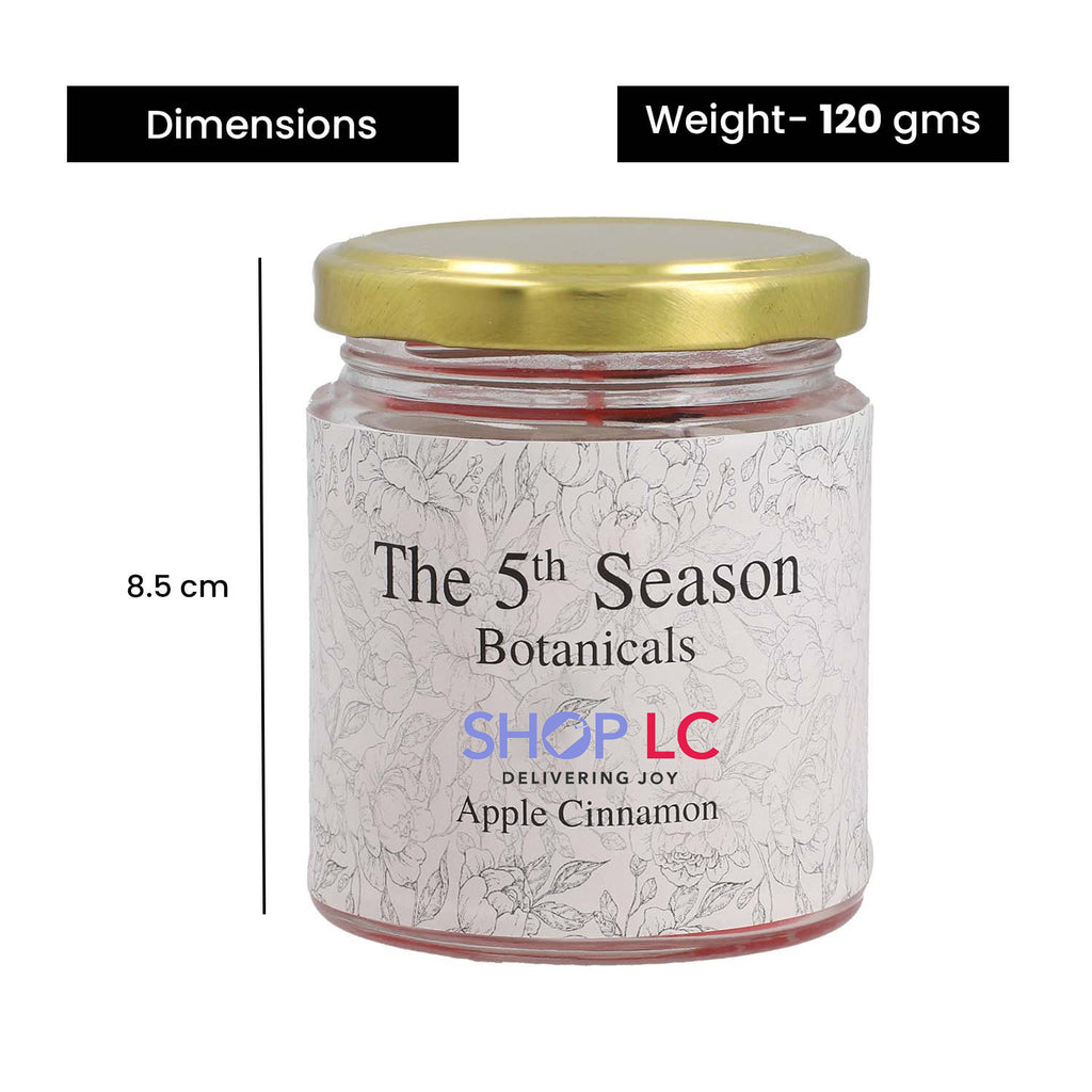 The 5th Season - Botanical Collection Duftkerze au Sojawachs im Glas, Apfel Zimt