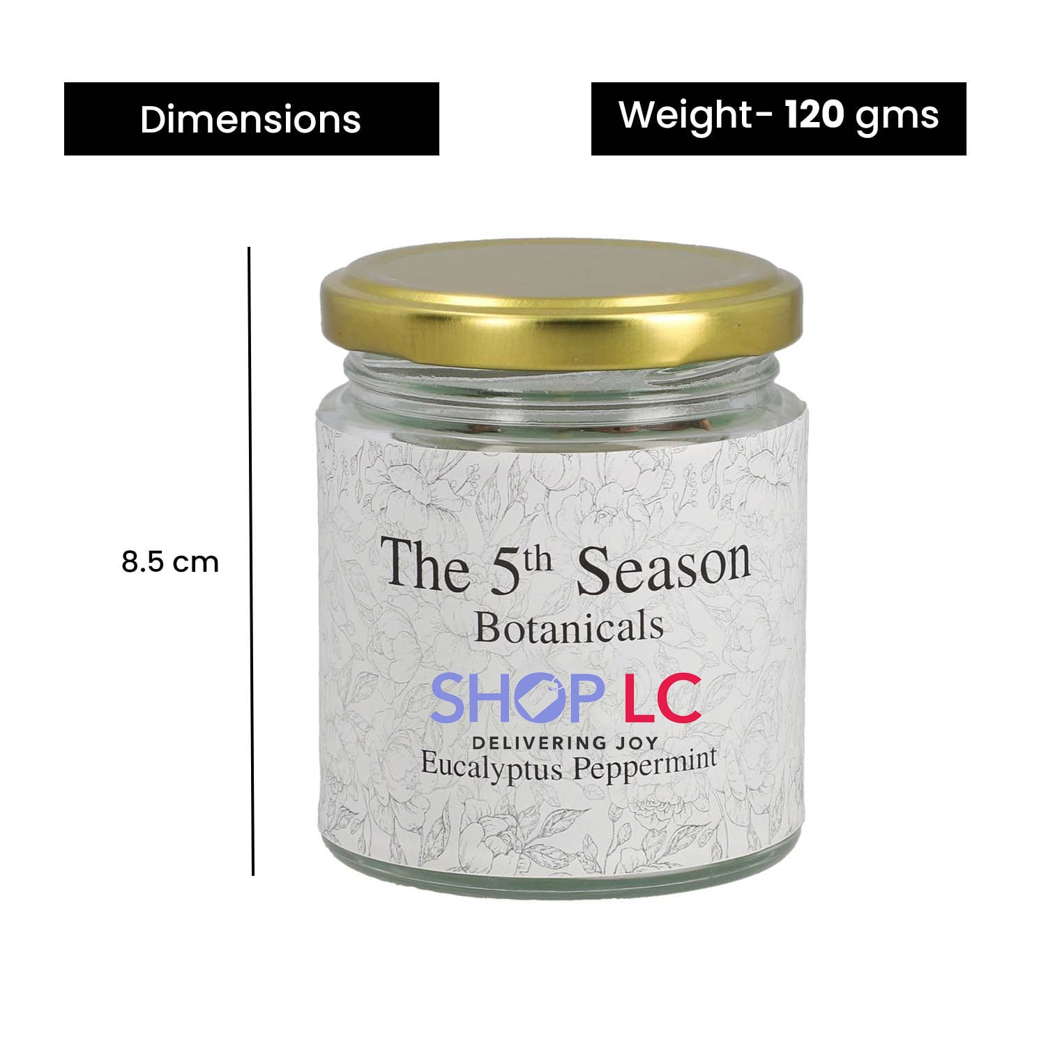 The 5th Season - Botanical Collection Duftkerze au Sojawachs im Glas, Eukalyptus