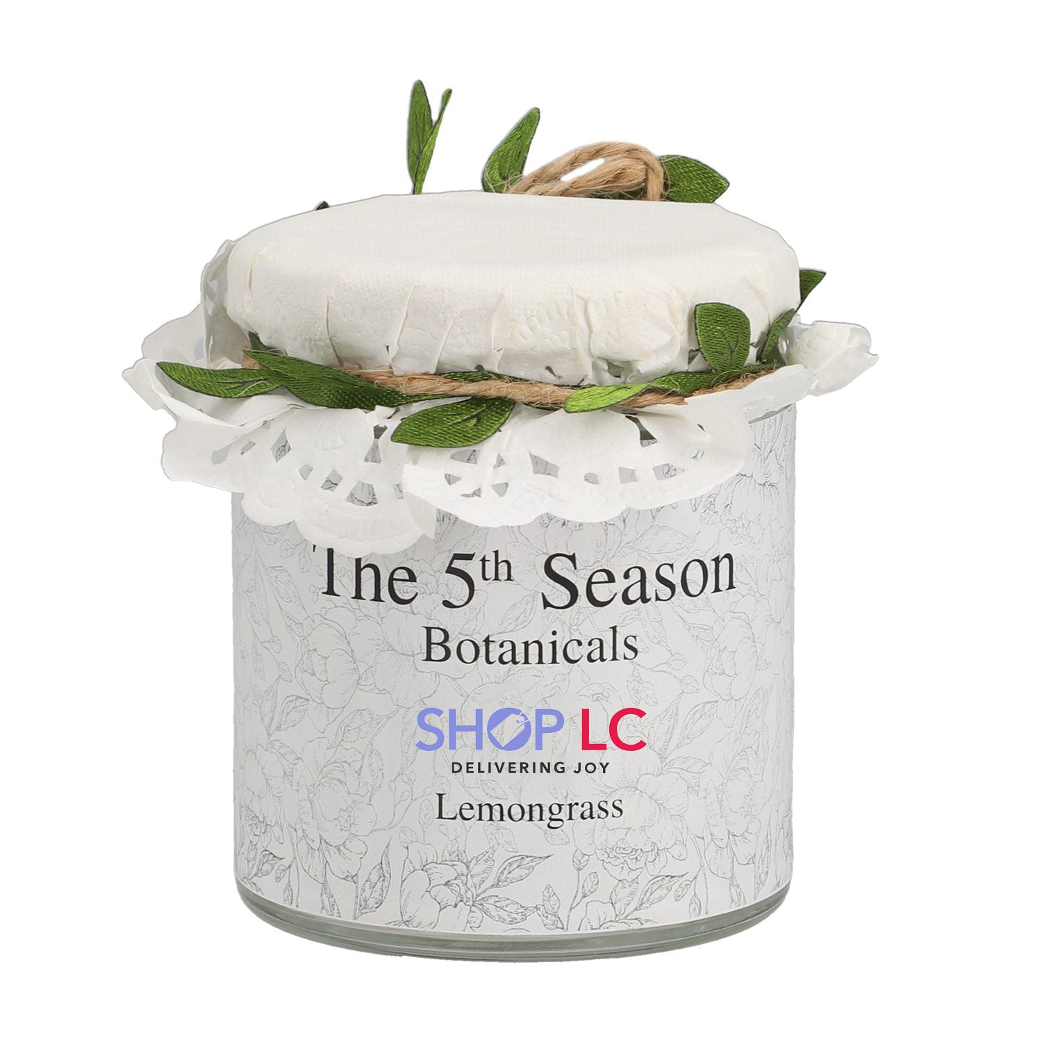 The 5th Season - Botanical Collection Duftkerze au Sojawachs im Glas, Zitronengras